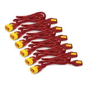 Power Cord Kit C13 to C14 1.2m Red