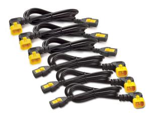 Power Cord Kit (6 ea), Locking, C13 TO C14 (90 Degree), 0.6m, North America