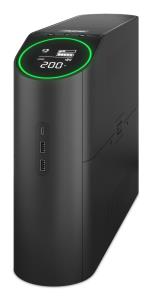 Back-UPS Pro, 2200VA/1320W, Tower, 230V, 2x UK and 2x IEC C13 outlets, RGB Lights, Pure Sine Wave, Midnight - Black