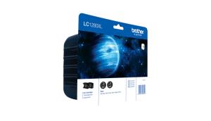 Ink Cartridge - Lc1280xlbk - High Capacity - 2 X 2400 Pages - Black - Twin Pack (lc1280xlbkbp2)