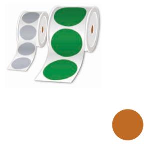 Rolls Of Pre-cut Labels Brown 100mm - Per Roll Of 250 Labels