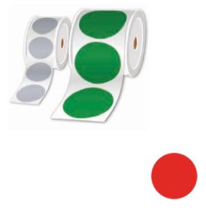 Rolls Of Pre-cut Labels Red 25mm - Per Roll Of 1000 Labels