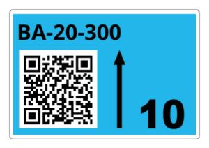 Roll Of Pre-cut Labels For Racks And Pallets 90 X 110 Mm Blue (ltz15090fqr)