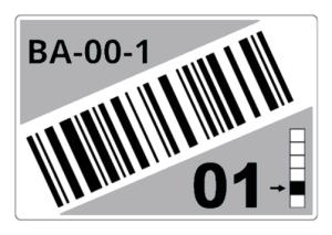 Roll Of Pre-cut Labels For Racks And Pallets 55 X 85 Mm Grey (ltz1a055fcb)