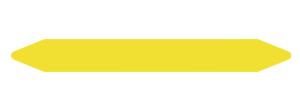 Pre-cut Pipe Marker Roll - Yellow/ Gas - Without Pictogram - 52 X 450mm - Per Roll Of 130 Labels