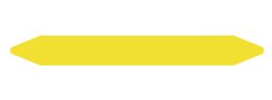 Pre-cut Pipe Marker Rolls - Yellow / Gas - Without Pictogram - 12 X 150mm - Per Roll Of 950 Labels