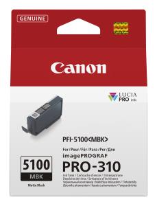 Ink Tank - Pfi-5100mbk - Standard Capacity - 14.4ml - Matte Black