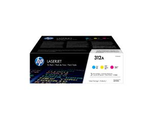Toner Cartridge - No 312A - CMY - Triple Pack