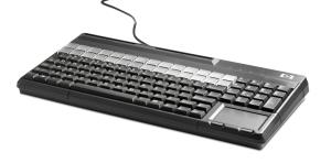 POS Keyboard with Magnetic Stripe Reader USB Qwertzu German