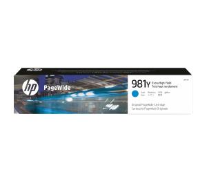 Ink Cartridge - No 981Y - Extra High Yield Original PageWide - 16k Pages - Cyan