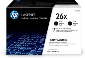 Toner Cartridge - No 26X - 9k Pages - Black - Dual Pack