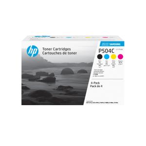 Toner Cartridge - Samsung CLT-P504C - Black/Cyan/Magenta/Yellow - 4 Pack