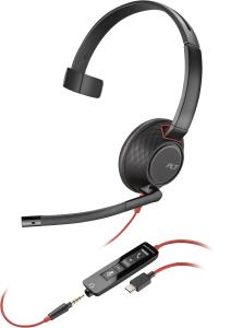 Headset Blackwire C5210 - Monaural  - USB-c + Inline Cable