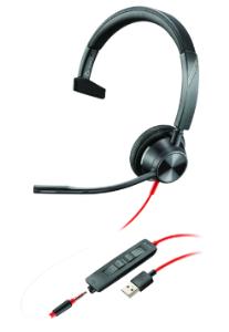 Headset Blackwire 3315 - Monaural - USB-a / 3.5mm