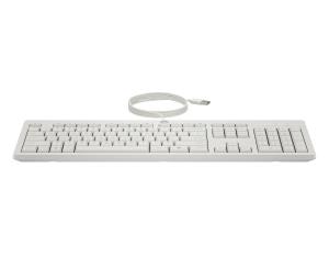Wired Keyboard and Mouse 225 - White - Azerty Belgian