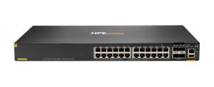 Aruba Networking CX 6200F 24G Class-4 PoE 4SFP 370W Switch, 24x ports 10/100/1000BASE-T Class 4 PoE Ports