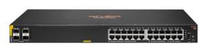 Aruba 6100 24G Class4 PoE 4SFP+ 370W Switch, 24x ports 10/100/1000BASE-T ports 4x 1G/10G SFP ports