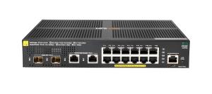 Aruba 2930F 12G PoE+ 2G/2SFP+ Switch, (12) RJ-45 autosensing 10/100/1000 PoE+ ports (2) SFP+ 1/10GbE ports