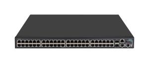 FlexNetwork 5140 48G POE+ 2SFP+ 2XGT EI Switch, 48 RJ-45 autosensing 10/100/1000 ports