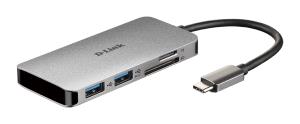 Dub-610 6-in-1 USB-c With Hdmi / Card Reader And Power Delivery