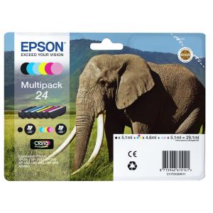 Ink Cartridge - 24 Elephant - 29.1ml - Black/ Yellow/ Cyan/ Magenta/ Light Magenta/ Light Cyan