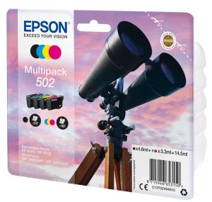 Ink Cartridge - 502 Binocular - 4.6ml Black - 3.3 Cyan/ Magent/ Yellow