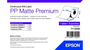 Pp Matte Label Premium, Continuous Roll, 102mm X 55m