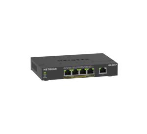 Unmanaged Essentials Switch PoE+ GS305Pv3 - 5-Port GbE (63W)