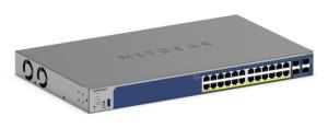 Managed Smart Switch PoE+ GS728TXP 24-Port GbE with Optional Remote/Cloud Management and 4 SFP+ Ports (190W)