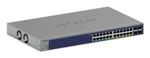 Managed Smart Switch PoE+/PoE++ GS728TXUP 24-Port GbE with optional Remote/Cloud Management and 4 SFP+ Ports (420W)