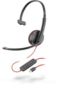 Headset Blackwire 3210 - Monaural - USB-a - Single Unit