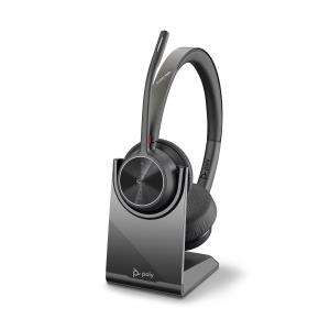 Headset Voyager 4320 Uc Microsoft - Stereo - USB-c Bluetooth With Charge Stand