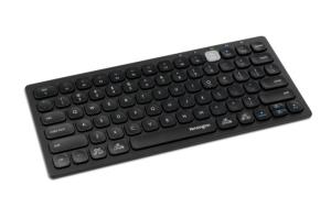 Compact Wireless Keyboard - Bluetooth & 2.4GHz Rf USB Receiver - Black - Azerty Belgian