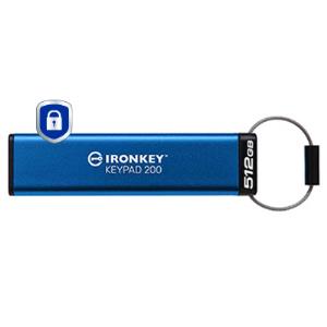 Ironkey Keypad 200 - 512GB USB Stick - USB 3.2 - FIPS 140-3 Level 3 (pending) With Aes 256-bit Encrypted