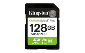 Sdxc Card - Canvas Select Plus - 128GB - Uhs-i U1/u3 Video Class 10/30