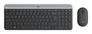 Slim Wireless Keyboard And Mouse Combo Mk470 - Graphite - Azerty French