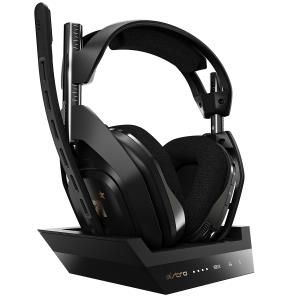 Headset - ASTRO A50 - Wireless + Base Station - Bluetooth - Black/Gold