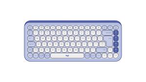 Wireless Keyboard - Pop Icon Keys -  Lilac & Off White Qwerty Int