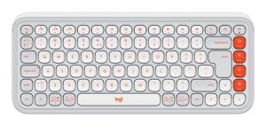 Wireless Keyboard - Pop Icon Keys Raw White And Orange Qwerty Int