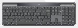 Signature Slim Solar+ K980 For Business Wireless Keyboard - Bluetooth - Self Charging - Graphite - Qwertz German