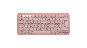 Pebble Keys 2 K380s - Compact Bluetooth Keyboard - Tonal Rose - Qwerty Spanish