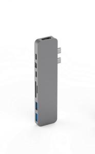 Hyperdrive Pro - 8-in-2 USB-c Hub - Grey