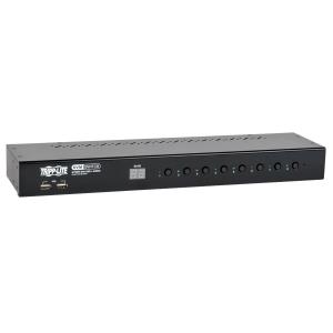 TRIPP LITE KVM Switch 8-Port 1U Rack-Mount DVI / USB with Audio and 2-port USB Hub