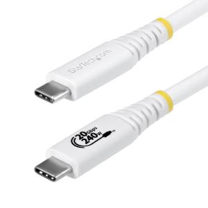USB4 Cable White USB-if Certified 4k120/dp1.4/240w/20gbp 2m