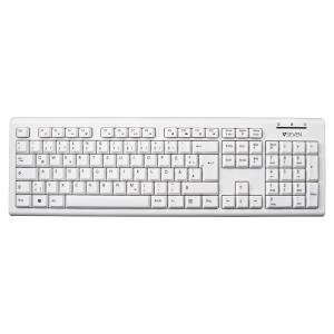 USB Wired Keyboard - White - Qwerty
