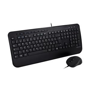 Full Size USB Keyboard With Palm Rest And Ambidextrous Mouse Combo Talian Qwerty