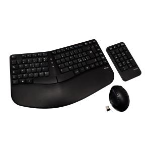 Ergonomic Wireless Keyboard Mouse And Keypad Combo It
