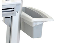 Sv40 Basket And Handle Kit Single T-slot Channel Attachment (white And Grey)