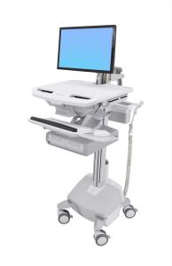 Styleview Cart With LCD Arm LiFe Powered 2 Drawers (2 Medium Drawers X 1 Row) EU