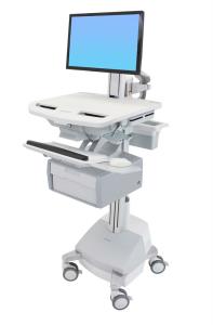 Styleview Cart With LCD Pivot SLA Powered 1 Tall Drawer (1 Large Tall Drawer X 1 Row) EU